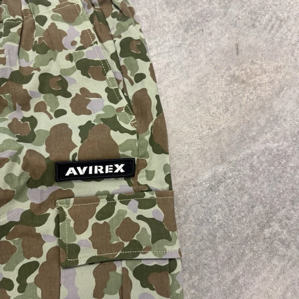 Avirex Pants Mens 30x30 Camouflage Cargo Pockets Frog Print Fly Pants
